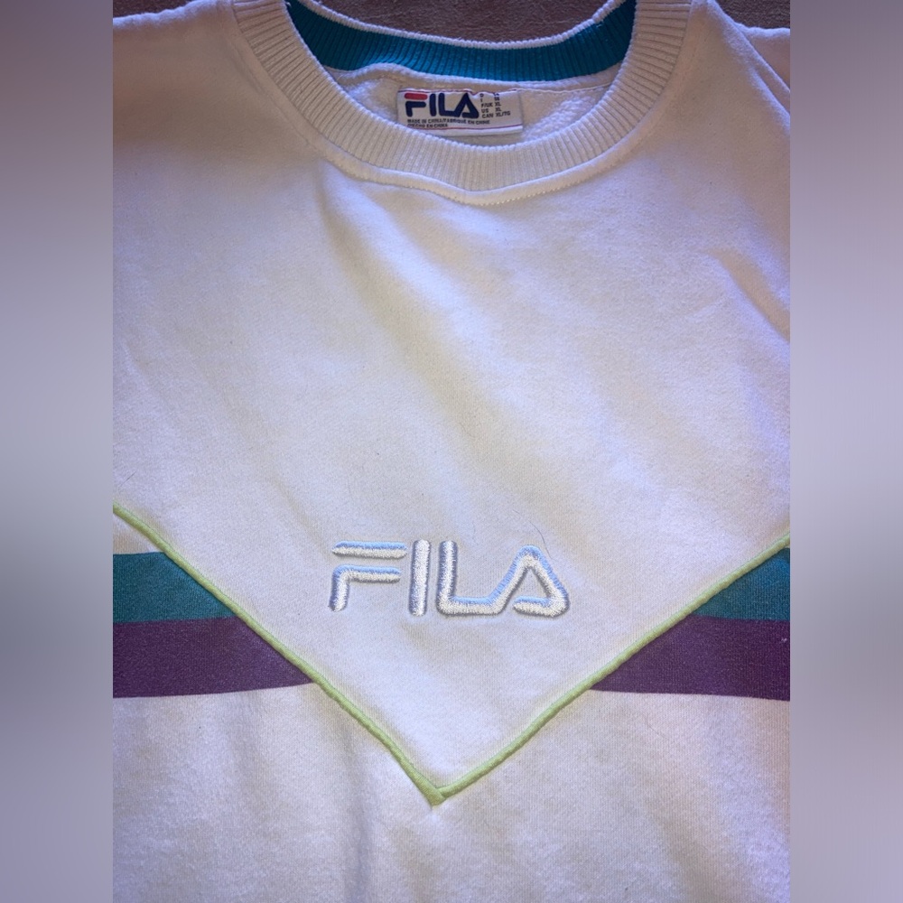 Fila 80s / 90s Retro Crewneck Sweater - Picture 2 of 9